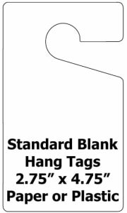 Blank Paper Hang Tags - View 2