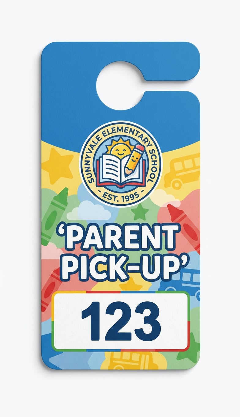 Jumbo Parent Pickup Hang Tags