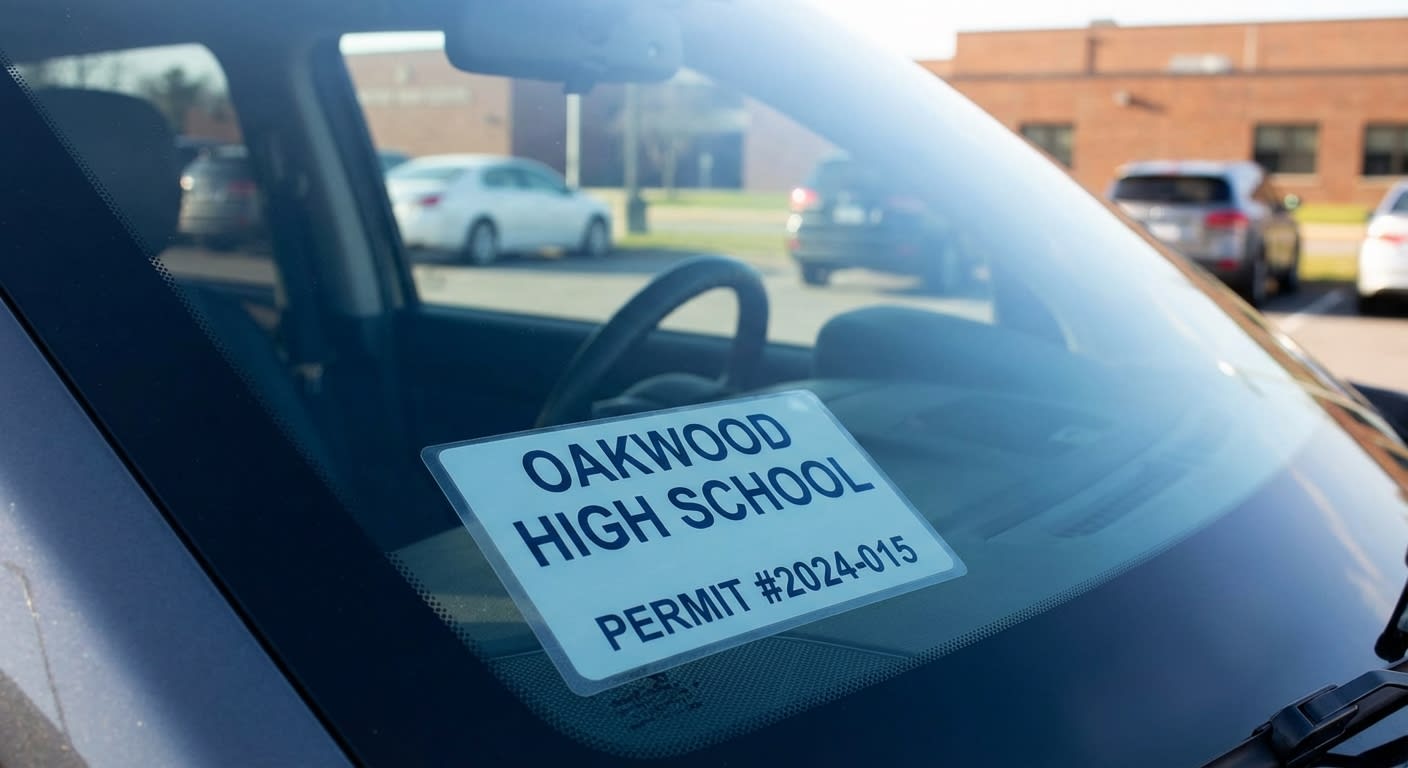 Static Cling Parking Permits