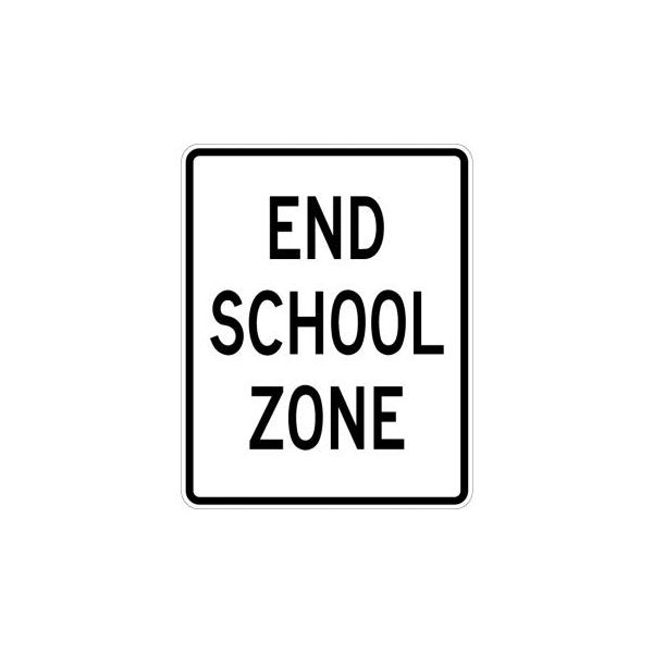 End School Zone Sign - S5-2 - View 3
