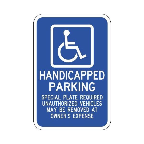 Massachusetts Handicap Parking Sign - R7-8ma - View 2
