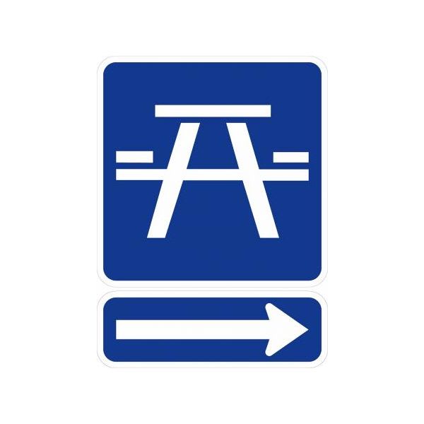 Roadside Table Symbol Sign - D5-5a - View 2