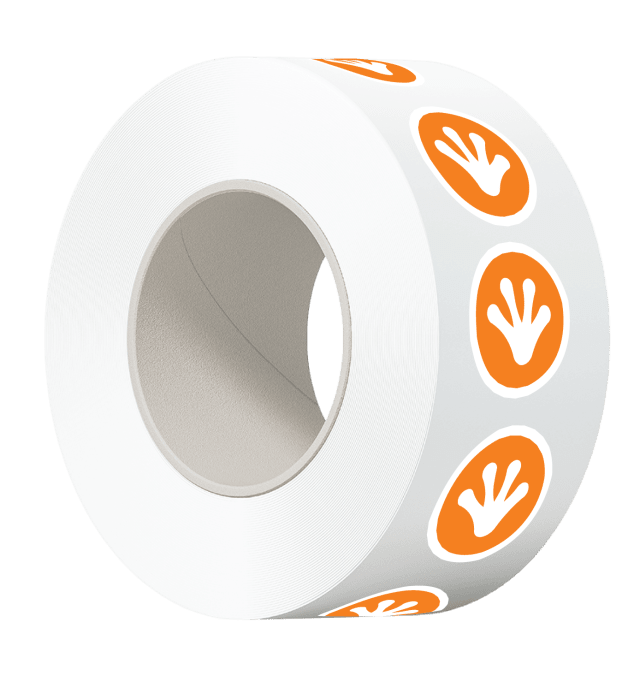 Circle Paper Roll Labels