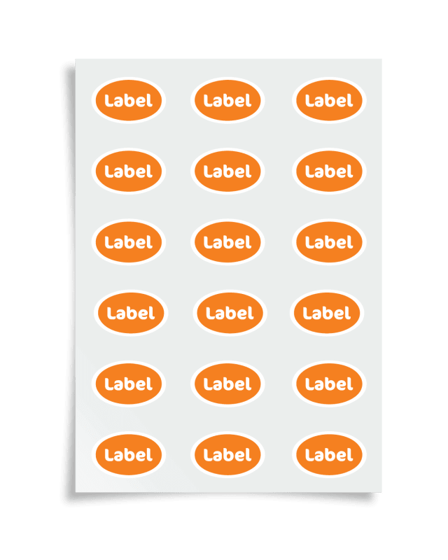 Oval Label Sheets