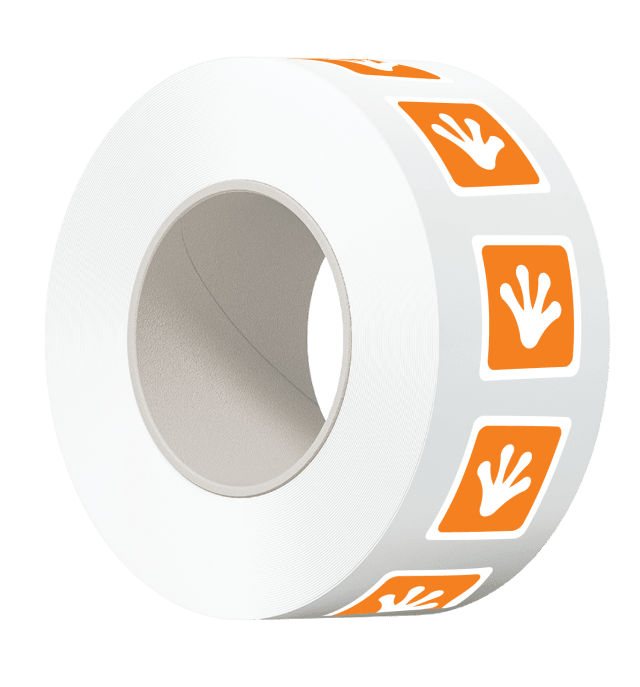Rounded Corner Paper Roll Labels