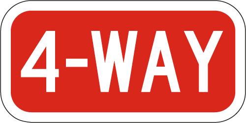 4 Way Stop Sign R1-3