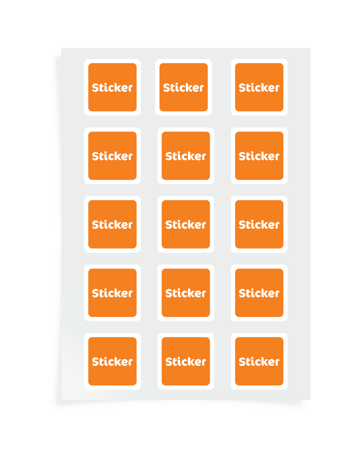 Rounded Corner Sticker Sheets