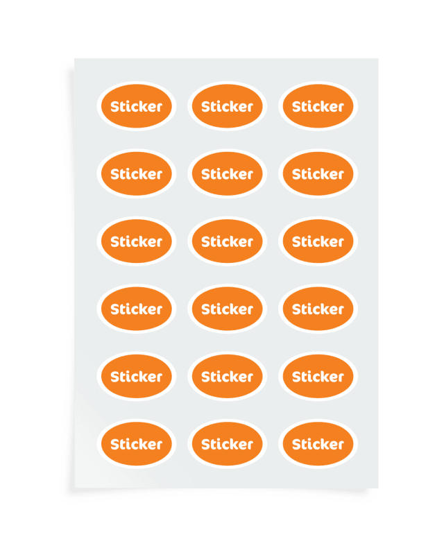 Oval Sticker Sheets