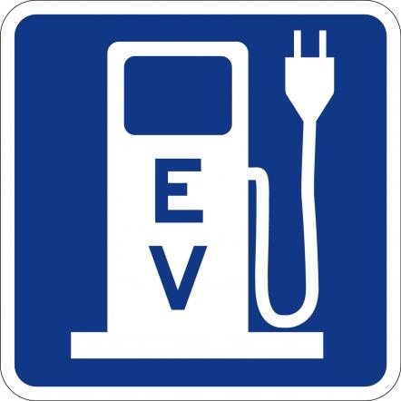Electric Vehicle Charging Symbol Sign - D9-11b