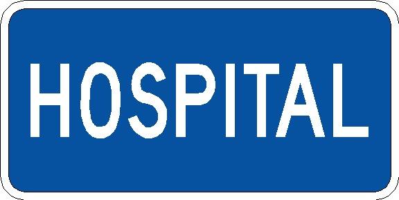 Hospital (Plaque) Sign - D9-13AP