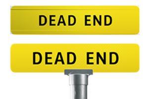 Dead End Street Sign -  Extruded & Flat - DENs