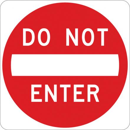 Do Not Enter Sign - R5-1