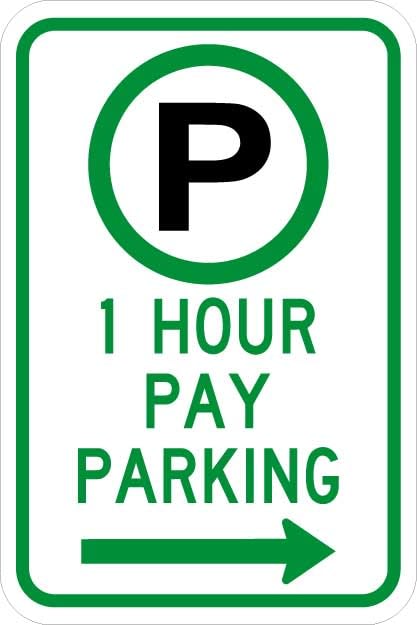 Parking Permitted XX Hour(s) Pay Parking Sign - R7-21