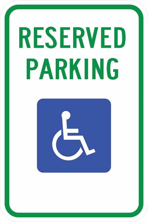 Alaska Handicap Parking Sign - R7-8ak