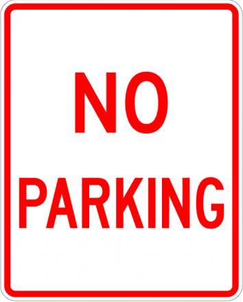 No Parking Sign - R8-3