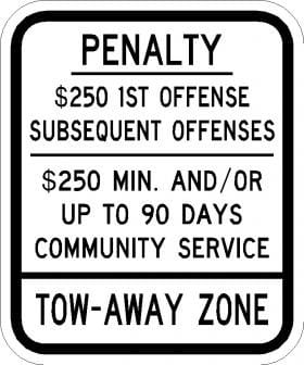 New Jersey Handicap Penalty Sign - RNJ7-4