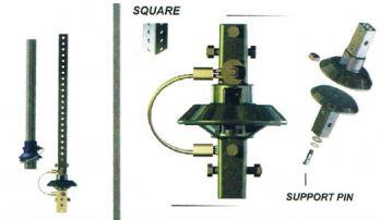 Square sign post saver hardware
