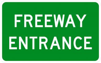 Freeway Entrance Sign D13-3