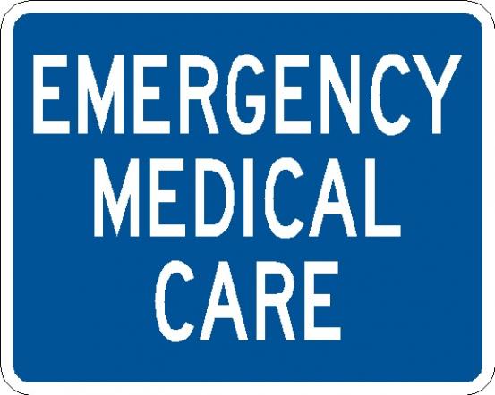 D9-13cP Emergency Medical Care Plaque Sign
