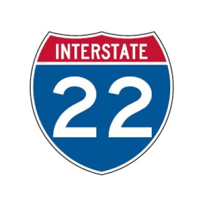 Interstate Route Sign M1-1 reflective aluminum highway sign