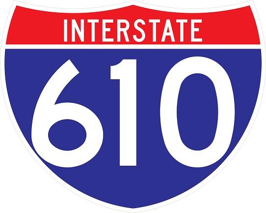 Interstate Route Sign 3 Digits M1-1W highway guide sign