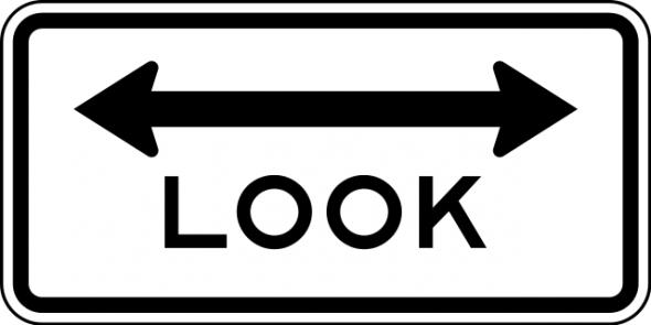 Look Sign R15-8 reflective traffic sign