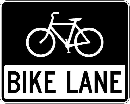 Bike Lane Sign R3-17 reflective aluminum