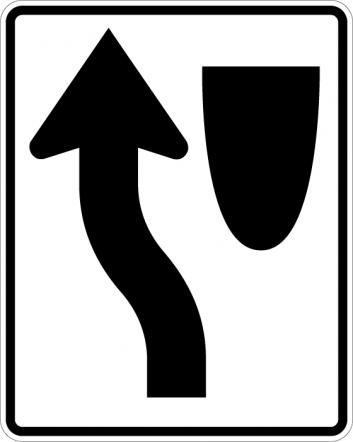 Keep Left Symbol Sign R4-8