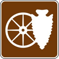RS-142 Cultural Interest Area Sign on reflective aluminum