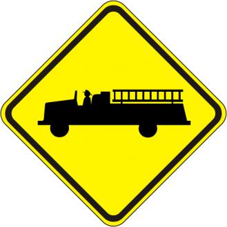 Emergency Vehicle Sign W11-8