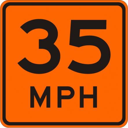 Advisory Speed Limit Sign W13-1-O