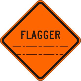 Flagger (distance) Sign - W20-7 | Traffic Signs | Traffic Signs
