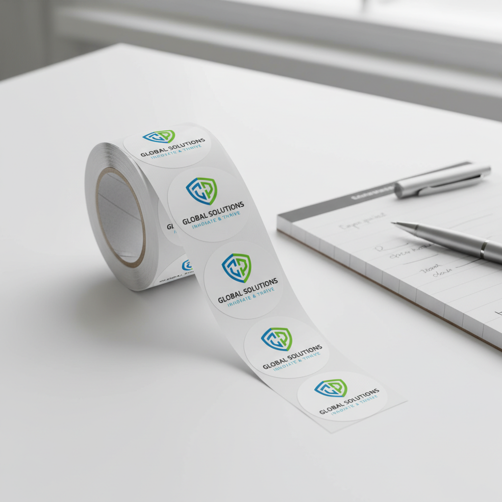 Circle Paper Roll Labels