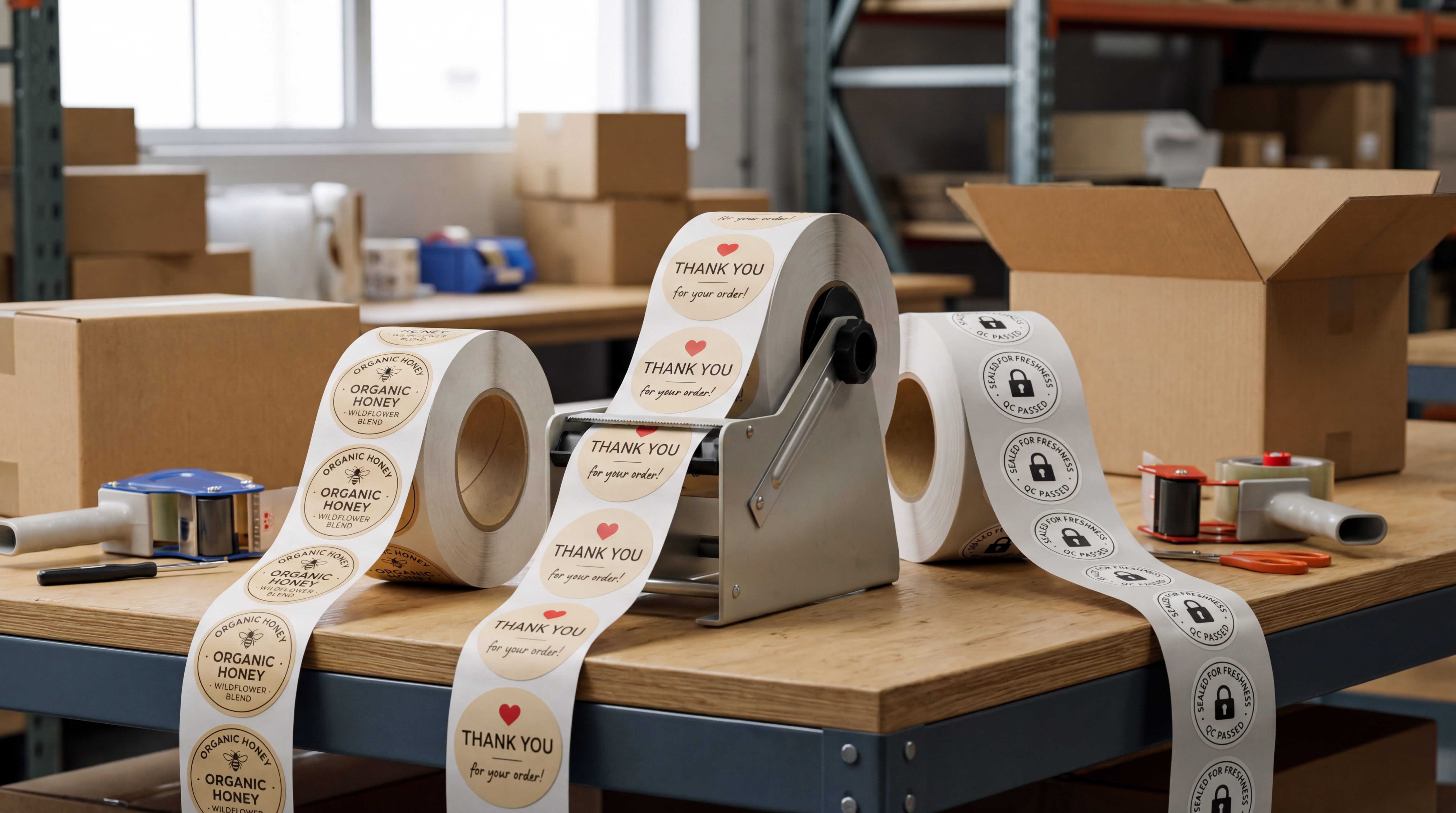 Circle Paper Roll Labels