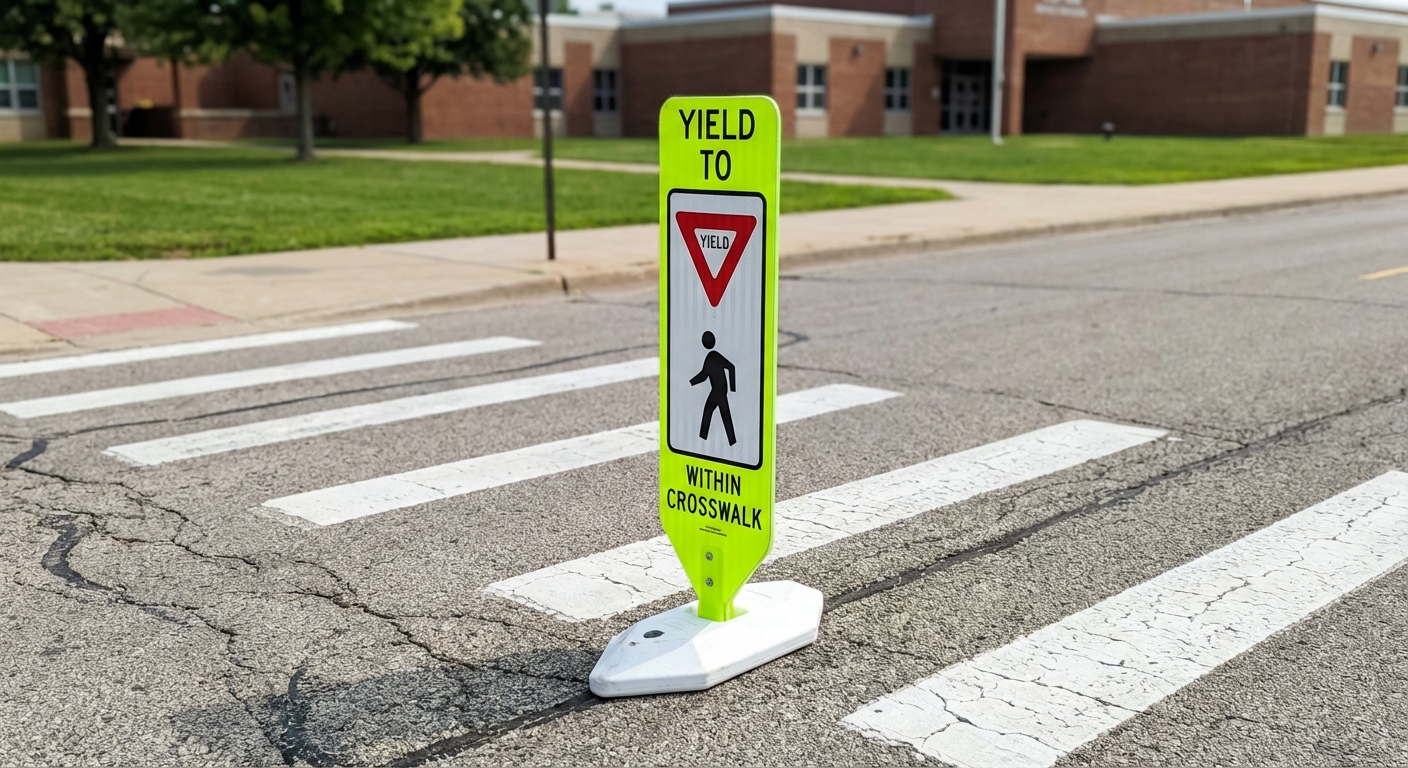 No Pedestrian Crossing (symbol) Sign - R9-3A | Traffic Signs
