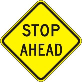Stop Ahead Sign - W3-1a | Traffic Signs | Traffic Signs
