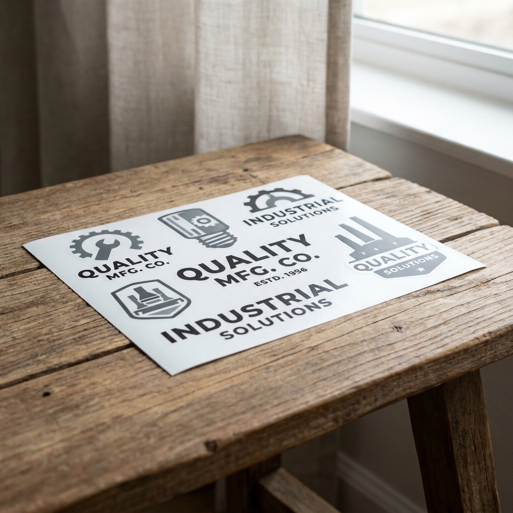 Manufacturing Branding Decals - AI-generated hero image