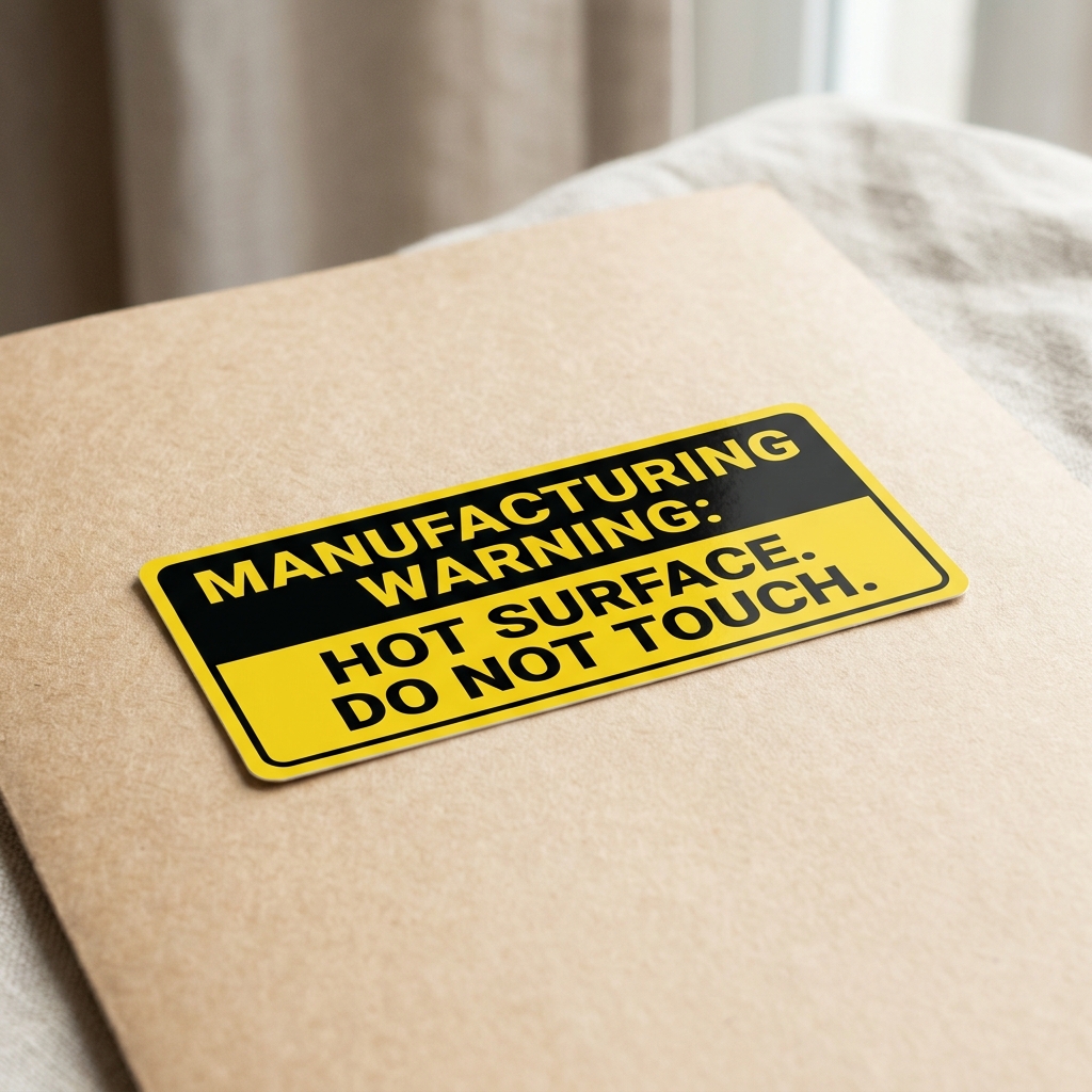 Manufacturing Warning Decals - AI-generated hero image
