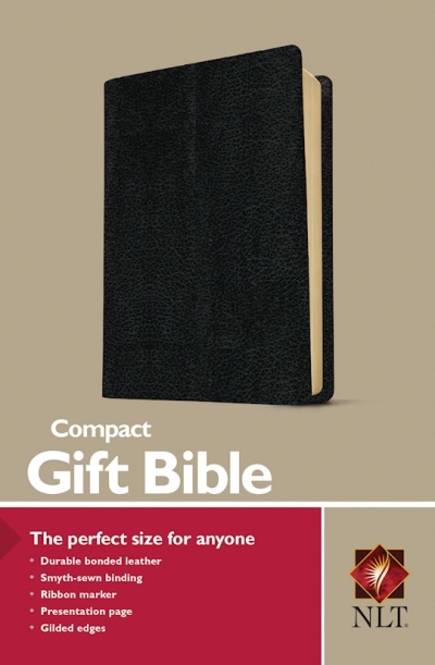 NLT Compact Gift Bible-Black Bonded Leather | SHOPtheWORD