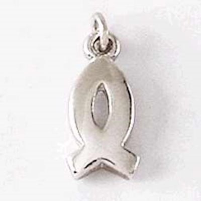Charm-Smooth Fish (Sterling Silver) | SHOPtheWORD
