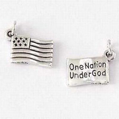 Charm-One Nation Flag (Sterling Silver) | SHOPtheWORD