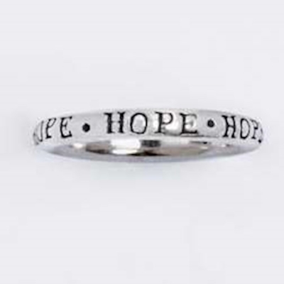 Ring-Hope Stackable (Sterling Silver) (Size 5) | SHOPtheWORD