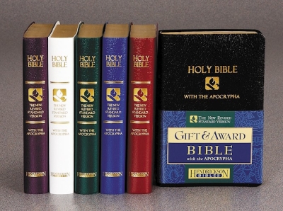 NRSV Gift And Award Bible With Apocrypha-Blue Imitation Leather | SHOPtheWORD