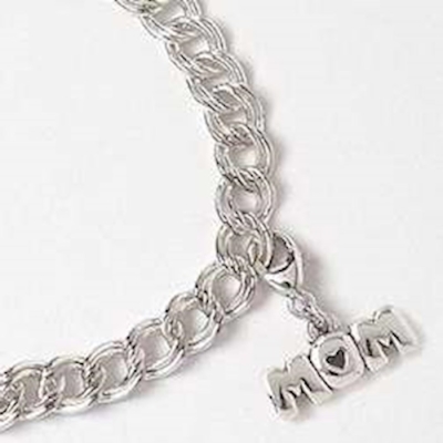Bracelet-Mom Charm-8" Adjustable Sterling Silver | SHOPtheWORD