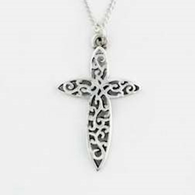 Necklace-Filigree Cross w/18" Chain (Sterling Silver) | SHOPtheWORD