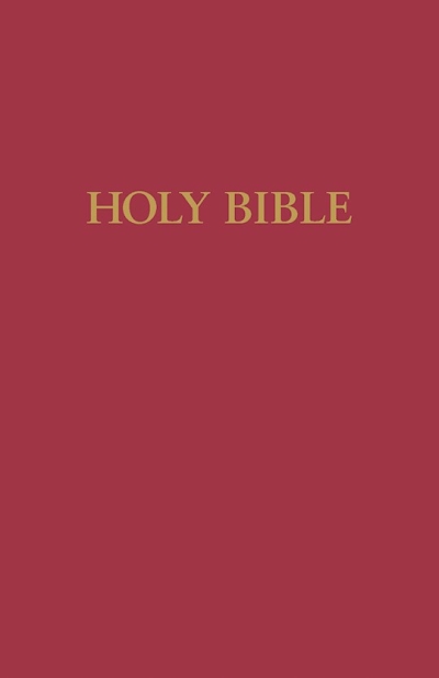 KJV Large Print Pew Bible-Red Hardcover | SHOPtheWORD