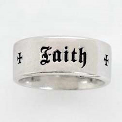 Ring-Faith Hope Love (Ladies)-Large-Pewter | SHOPtheWORD