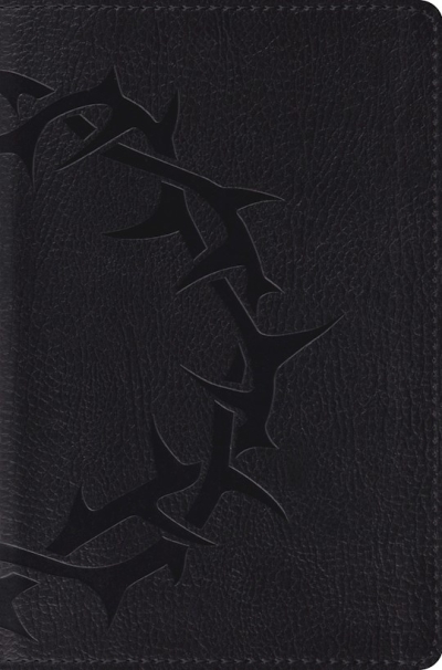 ESV Compact Bible-Charcoal Crown Design TruTone | SHOPtheWORD