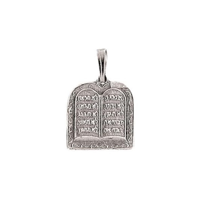 Necklace-Ten Commandments Tablet (Sterling Silver)-20" Chain | SHOPtheWORD