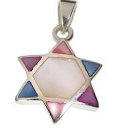 Necklace-Star Of David-MultiColor Opal (Sterling Silver)-18" Chain | SHOPtheWORD